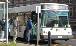 Tech Shuttle on Amherst Street